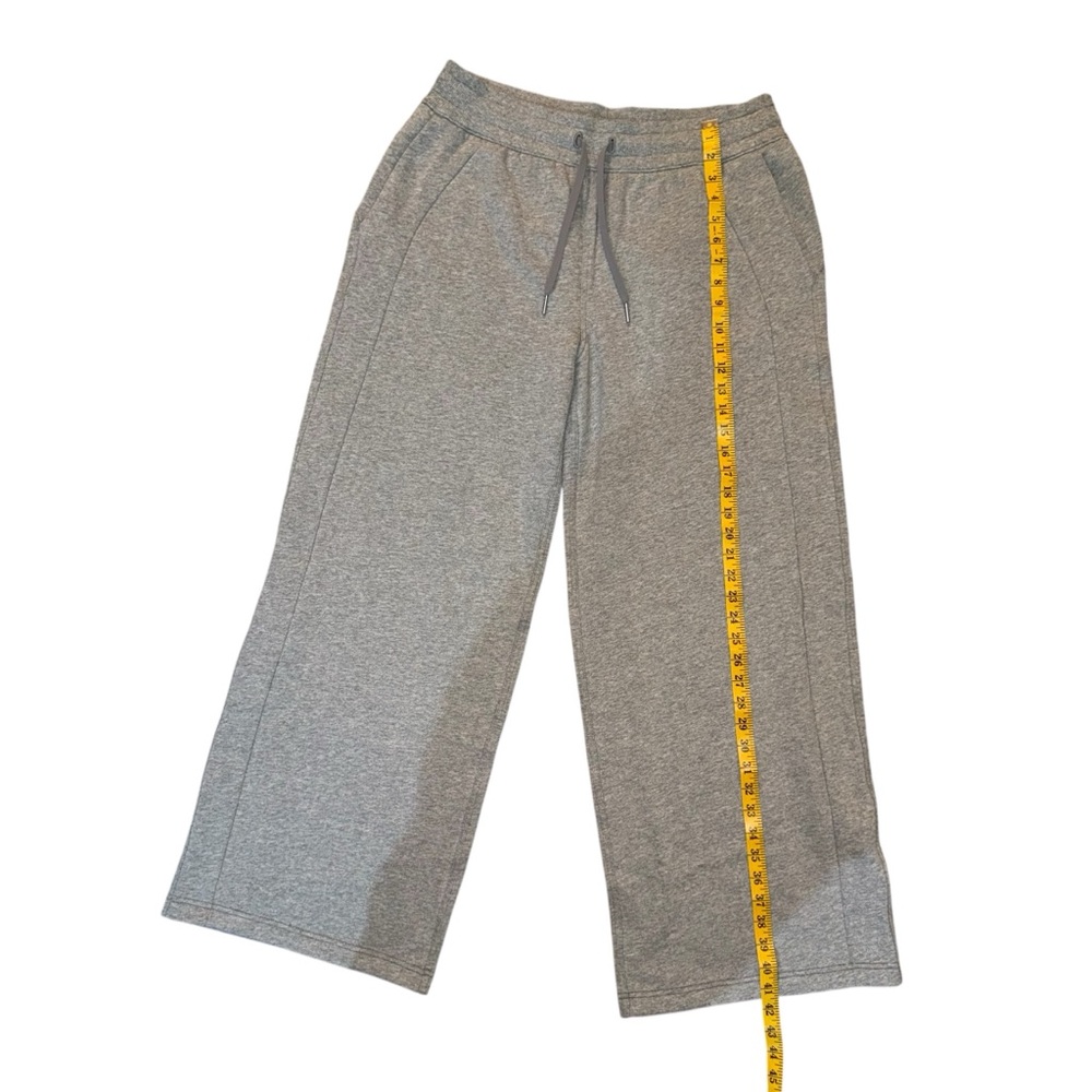 Scuba Mid-Rise Wide-Leg Pant (Heather Core Medium Grey) - Picture 6 of 14